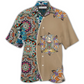 Yoga Quilt Hawaiian Shirt Artwork Detail For Resort Trips And Outdoor Activities