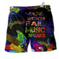 Music Guitar Where Music Speaks Colorful Beach Shorts For Music Lover Vacation Wear
