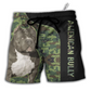 Americana Dog Beach Shorts For Island Getaways And Bright Seasonal Outfits