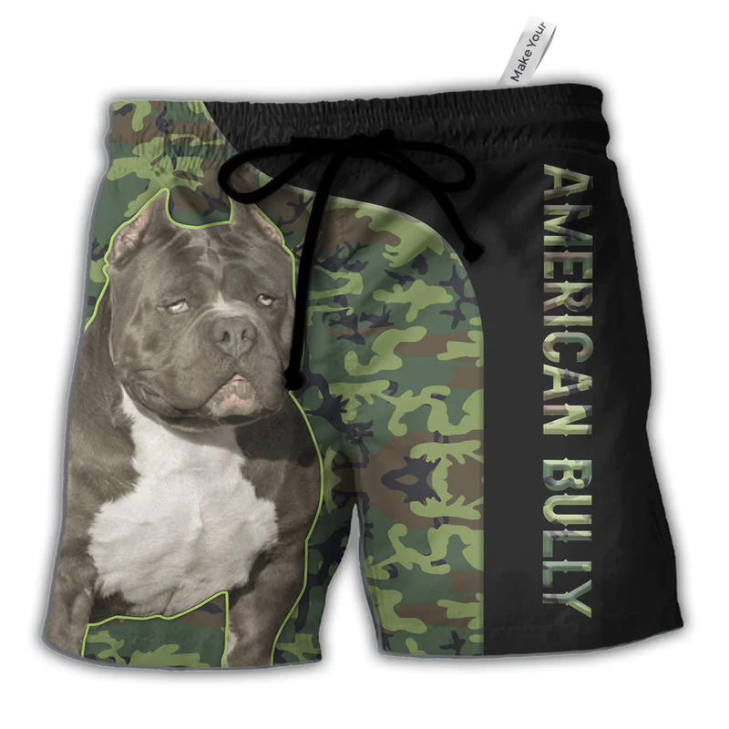 Americana Dog Beach Shorts For Island Getaways And Bright Seasonal Outfits