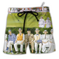 Lawn Care Bowling Beach Shorts For Holiday Cruises And Leisure And Relaxation