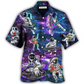 Astronaut Showtime Hawaiian Shirt Pattern View For Relaxed Warm Weather Outfits