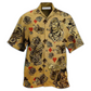 Floral Casino Cards And Skull Hawaiian Shirt For Coastal Trips Outdoor Events And Relaxed Summer Wear