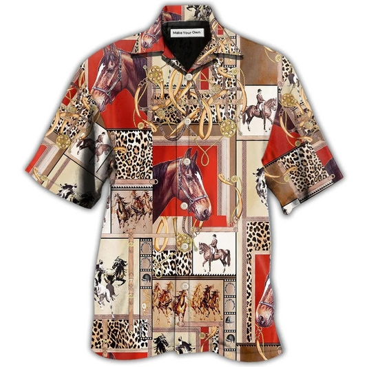 Horse Show Hawaiian Shirt For Vacation Days And Relaxed Coastal Outings
