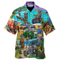 Blue Skull Tiki Sea Hawaiian Shirt For Island Vacations And Everyday Style