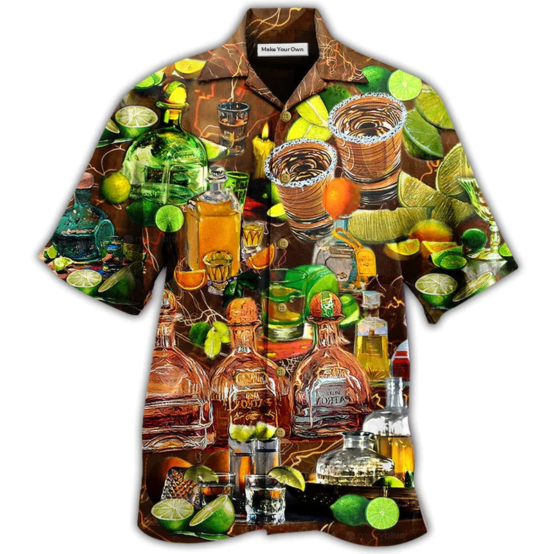 Wine Gives Lemon Grab Tql Salt Hawaiian Shirt For Resort Getaways And Comfortable Summer Activities