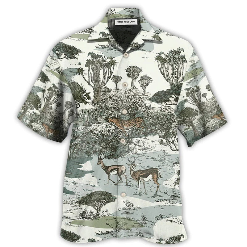 Hunting Wild Hawaiian Shirt Pattern View For Relaxed Warm Weather Outfits