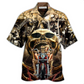 Skull Stay Wild Tame Hawaiian Shirt Pattern View For Relaxed Warm Weather Outfits