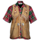 Vintage Western Christmas Santa Jacket Fringe Hawaiian Shirt Pattern Detail For Summer Holidays And Outdoor Fun