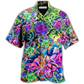 Floral Succulent Plant Hawaiian Shirt For Coastal Trips Outdoor Events And Relaxed Summer Wear