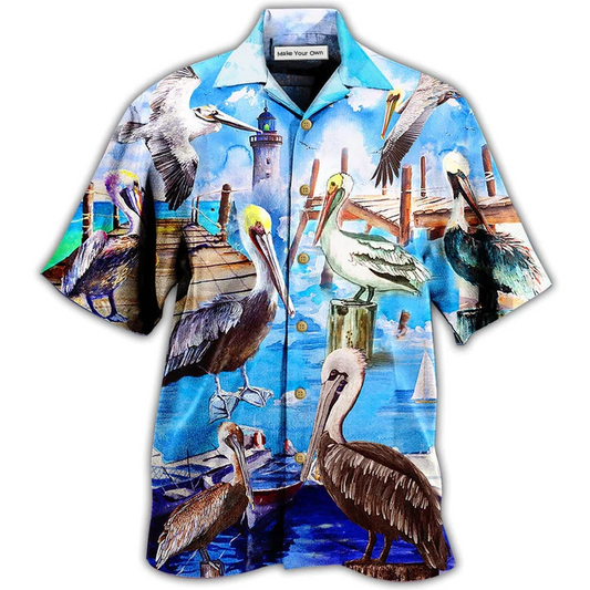 Pelican Animals Beach Hawaiian Shirt For Warm Weather Adventures And Everyday Comfort