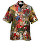 Festive Christmas Daily Hawaiian Shirt Pattern View For Relaxed Warm Weather Outfits