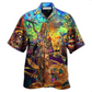 Tiki Welcome Bar Hawaiian Shirt Pattern View For Lightweight Everyday Style
