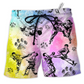 Karate Dog Beach Shorts For Island Getaways And Comfortable Daily Use