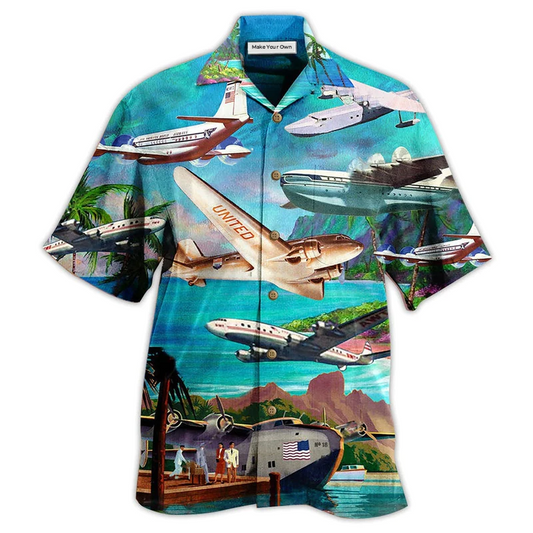 Airplane Island Aircraft Hawaiian Shirt For Warm Weather Adventures And Everyday Comfort