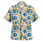Fantasy Vintage Role Dice Sword Hawaiian Shirt Front Pattern View For Summer Travel