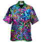 Bohemian Funny Colorful Octopus Tie Dye Hawaiian Shirt Pattern Detail For Summer Holidays And Outdoor Fun