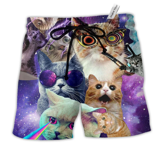 Cat Beach Shorts For Coastal Adventures And Travel Ready Comfort