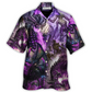 Purple Dragon Skull Monster Lightning Fight Hawaiian Shirt Design View For Casual Summer Styling