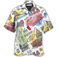 Artistic Patriotic American Hawaiian Shirt For Island Vacation Beach Days And Thoughtful Gifting