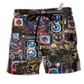 Camera Good Old Days Again Photographer Hawaiian Beach Shorts For Summer Vacation Wear