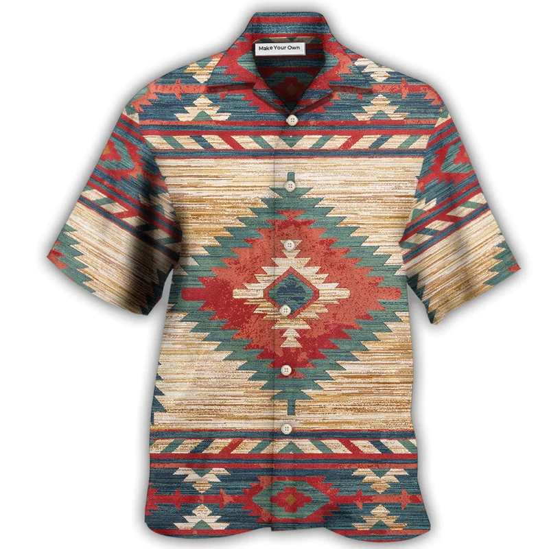 Bohemian Peace Amazing Hawaiian Shirt Design Detail For Beach Days And Holiday Travel