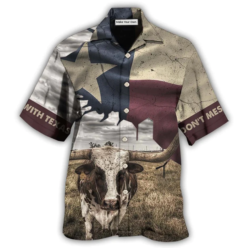 Peace Texas Heritage Hawaiian Shirt For Vacation Getaways Resort Wear And Casual Celebrations