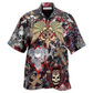 Skull And Vintage Key Hawaiian Shirt For Tropical Getaways Outdoor Fun And Everyday Wear