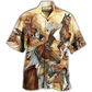 Bohemian Horse American Hawaiian Shirt Pattern Detail For Summer Holidays And Outdoor Fun