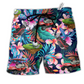 Floral Tropical Golf Beach Shorts For Tropical Holidays And Lightweight Summer Style