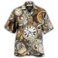Vintage Watch Pocket Hawaiian Shirt Pattern View For Relaxed Warm Weather Outfits
