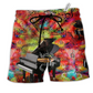 Piano Guide You To The World Music Hawaiian Beach Shorts For Beach Days And Casual Style