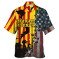 Veteran Vietnam Freedom Flag Hawaiian Shirt Artwork View For Coastal Escapes And Resort Style