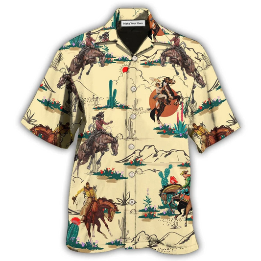 Horse Hawaiian Shirt For Resort Getaways And Comfortable Summer Activities