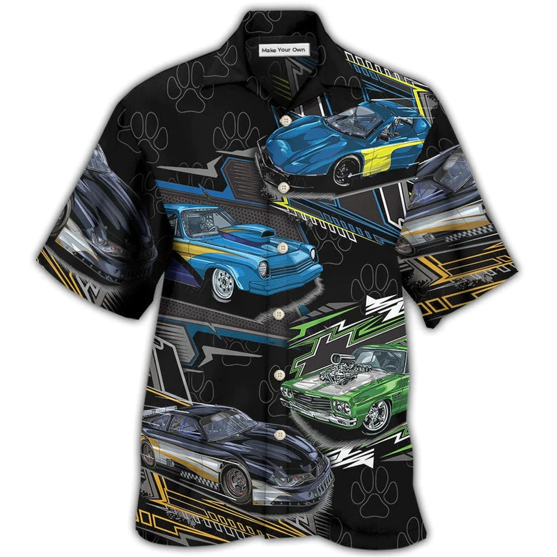 Dog Racing Drag Hawaiian Shirt For Coastal Adventures And Warm Weather Wear