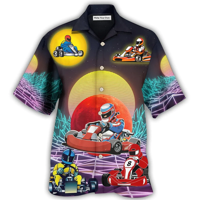 Kart Racing Universe Hawaiian Shirt For Summer Events And Casual Outdoor Wear