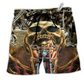 Skull Stay Wild Never Let Them Tame You Hawaiian Beach Shorts For Bold Summer Vacation Style
