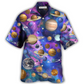 Planet Solar System Galaxy Hawaiian Shirt For Resort Getaways And Comfortable Summer Activities