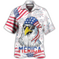 Eagle Independence Day American Hawaiian Shirt For Warm Weather Adventures And Everyday Comfort