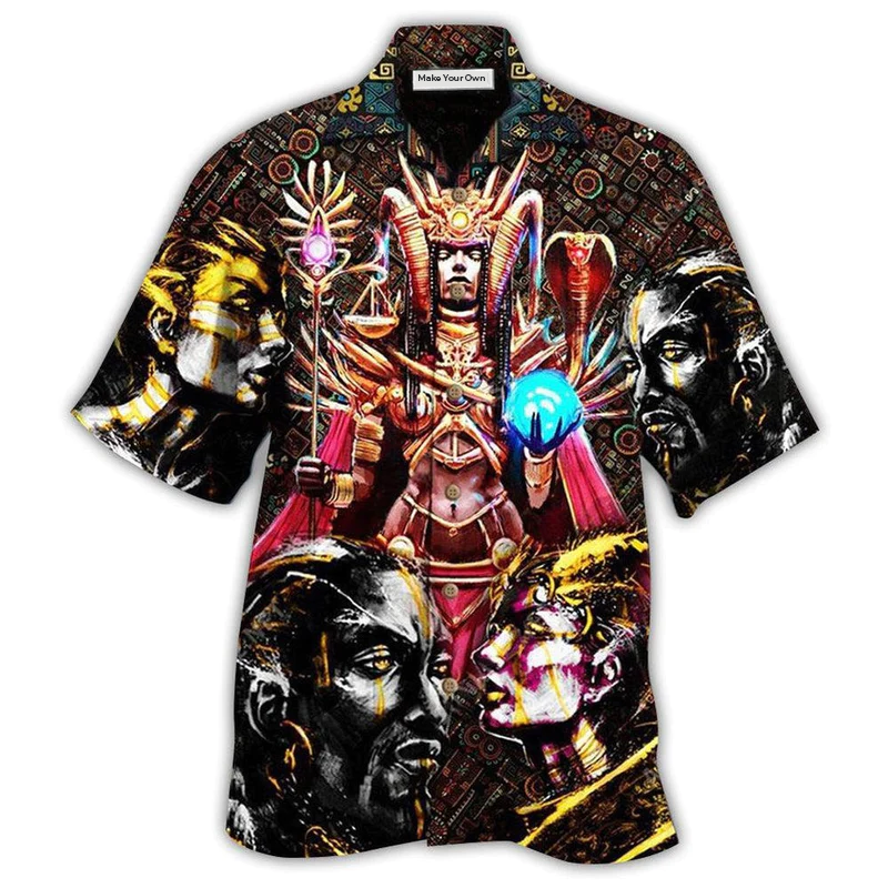 Africa Us Hawaiian Shirt Artwork Detail For Tropical Trips And Casual Outings