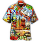 Wine Strong Rum Hawaiian Shirt Artwork Detail For Tropical Trips And Casual Outings