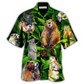 Cute Ferret Hawaiian Shirt For Summer Events Coastal Travel And Comfortable Styling