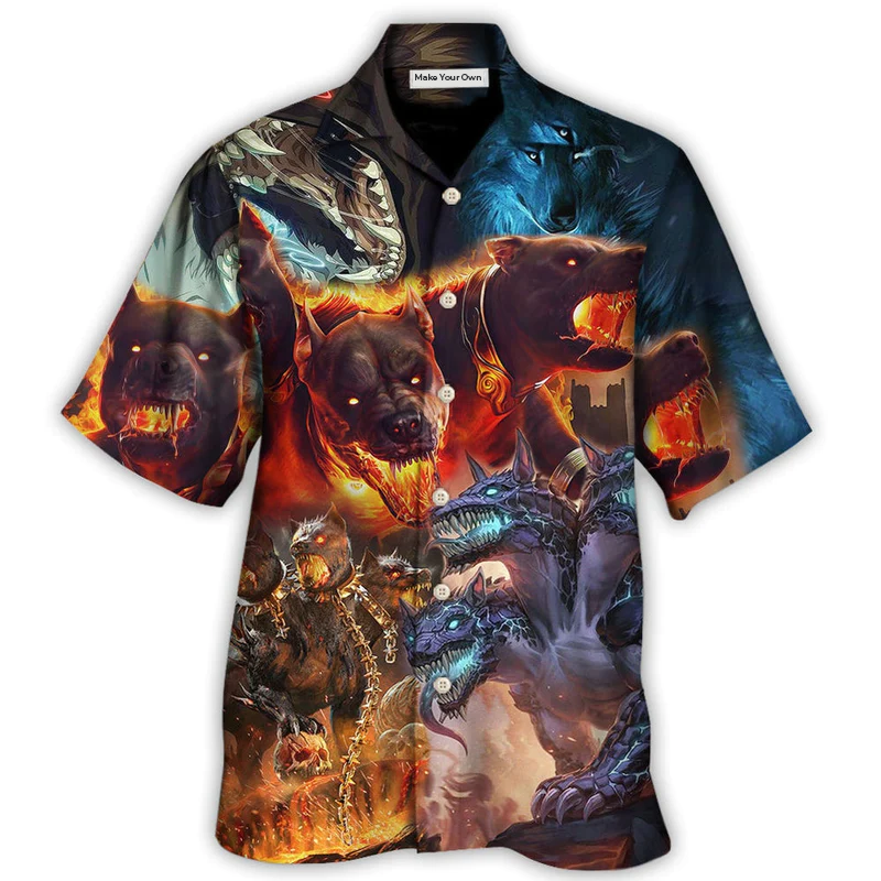 Dog Playful Caterpillar Icy Winter Hawaiian Shirt For Summer Events And Casual Outdoor Wear