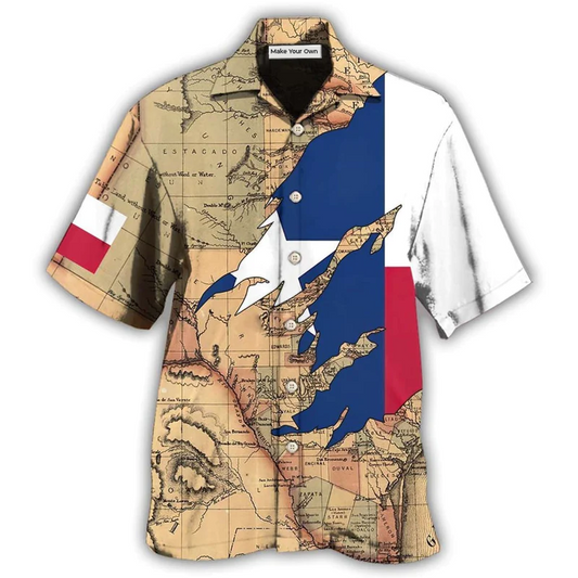Peace Texas Heritage Hawaiian Shirt For Island Vacation Beach Days And Thoughtful Gifting