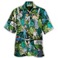 Tropical Funny Cricket Weekend Humor Hawaiian Shirt Print Closeup For Weekend Trips