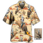 Tropical Cowboy Bull Riding Custom Photo Hawaiian Shirt Pattern Detail For Vacation Travel And Daily Wear