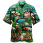 Green Duck Hawaiian Shirt Pattern View For Lightweight Everyday Style