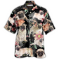 Tropical Floral Pug Hawaiian Shirt For Vacation Getaways Resort Wear And Casual Celebrations