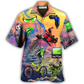 Dreamy Cycling Tatoo Sky Hawaiian Shirt Design Detail For Sunny Adventures And Casual Wear