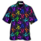 Neon Skull Hawaiian Shirt For Coastal Adventures Summer Events And Everyday Comfort
